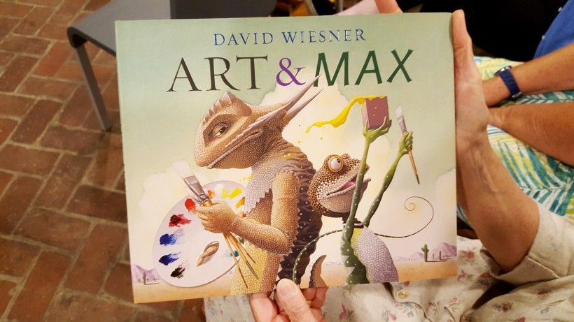Art &amp; Max book by David Wiesner at a Brandywine River Museum of Art lecture
