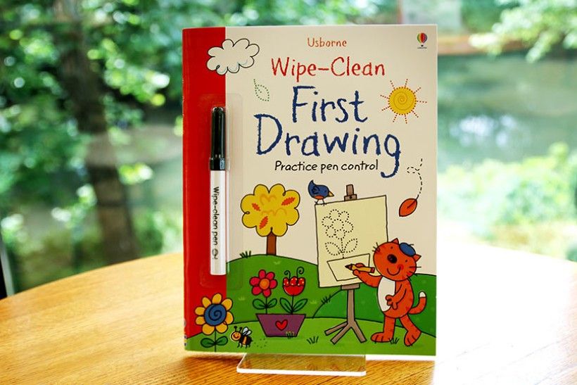 wipe-clean first drawing book