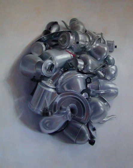 Janet Monafo: Silver Cluster (East), 2007.   Pastel on paper, 49 x 37 inches.  Courtesy Vose Galleries, Boston