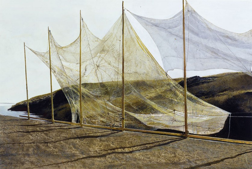 Andrew Wyeth (1917-2009). Pentecost, 1989. Tempera and pencil on panel, 20 3/4 x 30 5/8 in. Collection of the Wyeth Foundation for American Art. (c) Wyeth Foundation for American Art/ Artists Rights Society (ARS), New York     