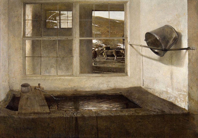 Andrew Wyeth (1917-2009). Spring Fed, 1968, tempera. © 2017 Andrew Wyeth / Artists Rights Society (ARS). Mr. and Mrs. W. D. Weiss
