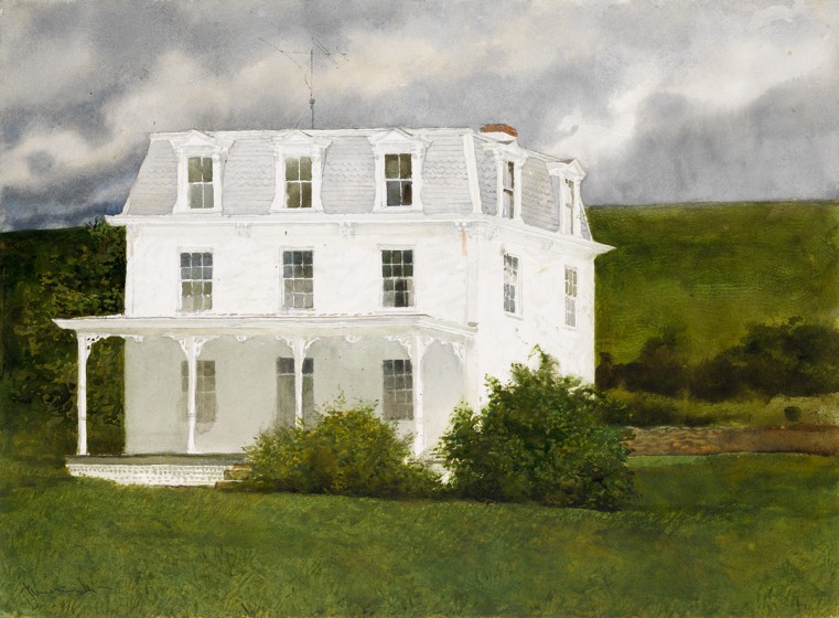 Jamie Wyeth (b. 1946), White House, 1965, Watercolor on paper, Gift of E. I. du Pont de Nemours and Company in honor of the 50th Anniversary of the Brandywine Conservancy & Museum of Art, 2017