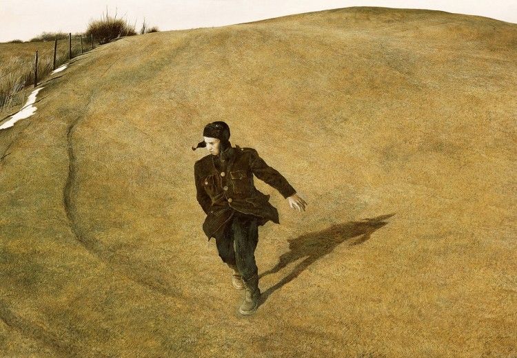 Andrew Wyeth (1917-2009). Winter, 1946, 1946, tempera. North Carolina Museum of Art, Raleigh. ©2017 Andrew Wyeth/Artists Rights Society (ARS) Andrew Wyeth (1917-2009). Winter, 1946, 1946, tempera. North Carolina Museum of Art, Raleigh. ©2017 Andrew Wyeth/Artists Rights Society (ARS)