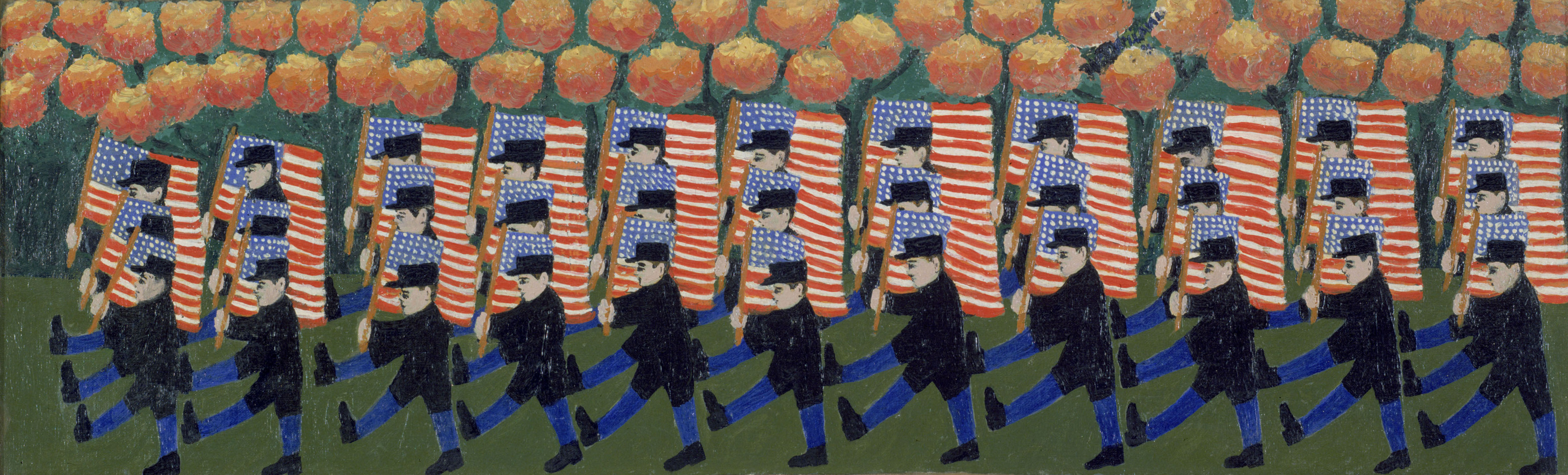 William Doriani (American, born Ukraine, 1891–1958), Flag Day, 1935, oil on canvas, The Museum of Modern Art, New York, The Sidney and Harriet Janis Collection. Digital Image © The Museum of Modern Art/Licensed by SCALA/Art Resource, New York.