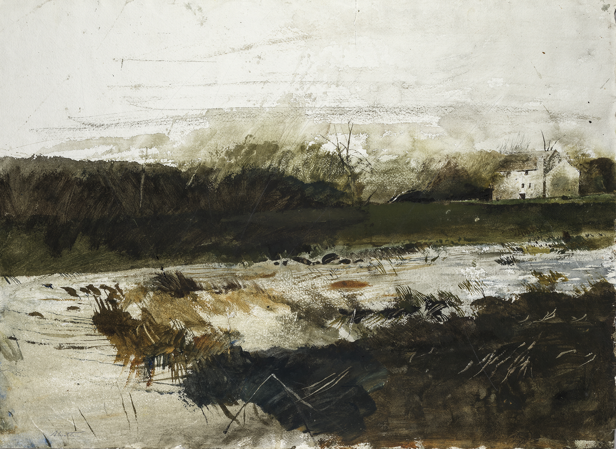 Andrew Wyeth, Untitled, 1951, watercolor on paper, B0920. Collection of the Wyeth Foundation for American Art