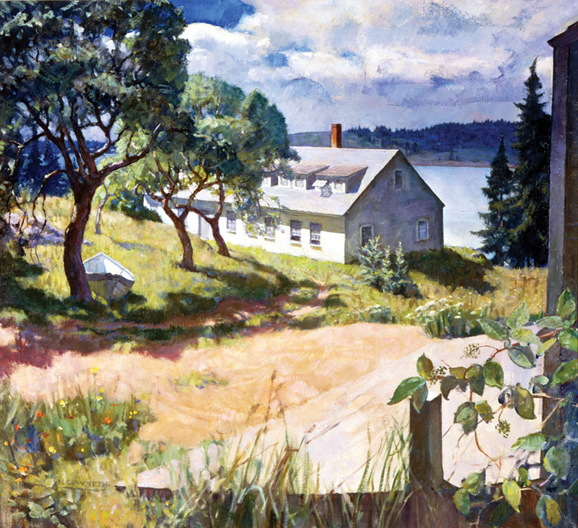 N.C. Wyeth (1882-1945), Untitled (view of Eight Bells), circa 1932, oil on canvas, Collection of the Brandywine River Museum of Art, Gift of Mrs. Eugene Ormandy, 1991