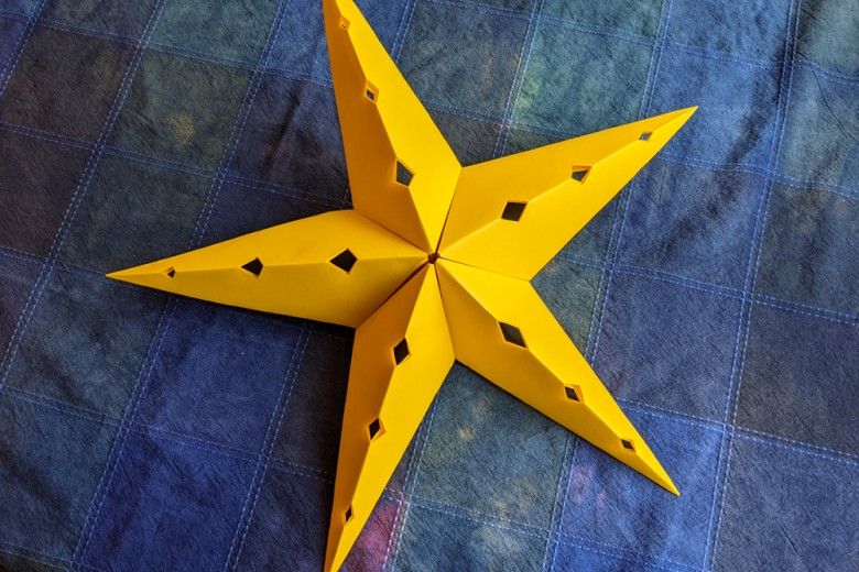 How to Make a 3D Folded Paper Star