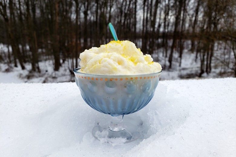Snow ice cream