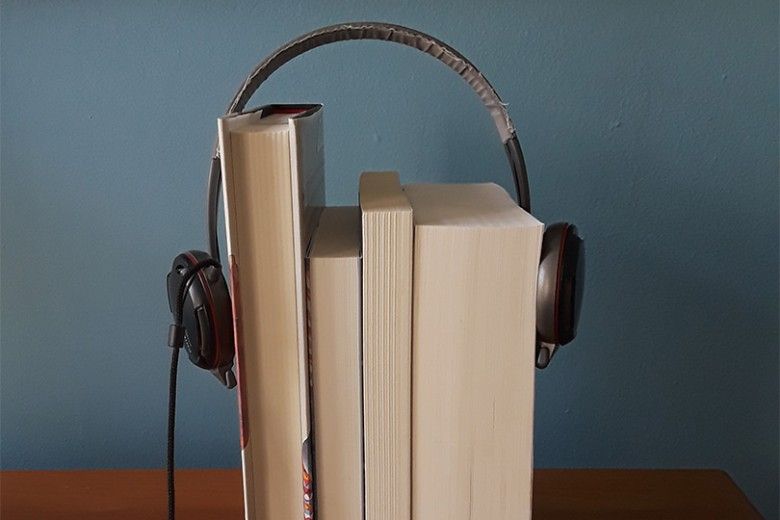 books with headphones