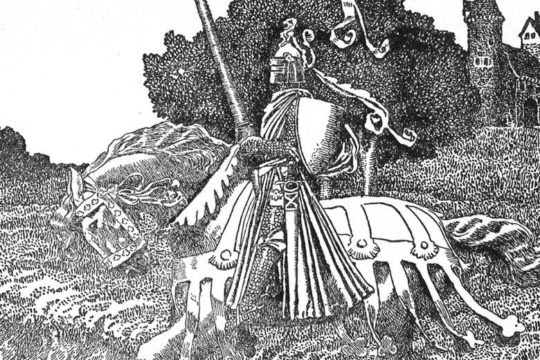 Illustration from The Story of King Arthur and His Knights (1903), written and illustrated by Howard Pyle