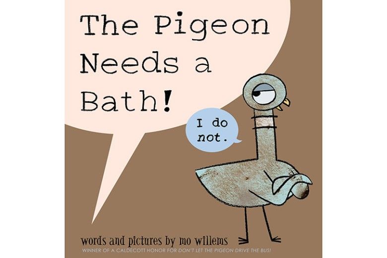Illustration for The Pigeon Needs a Bath! by Mo Willems (Disney-Hyperion, 2014)