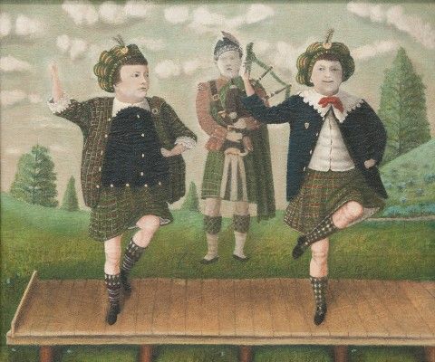 John Kane (American, born Scotland, 1860–1934), Scene From The Scottish Highlands, ca. 1927, oil on canvas, Carnegie Museum of Art, gift of G. David Thompson.