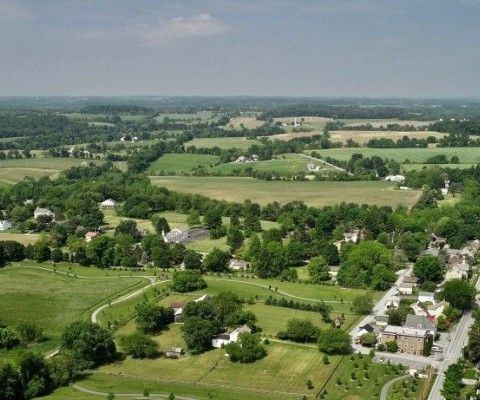 Aerial landscape photo
