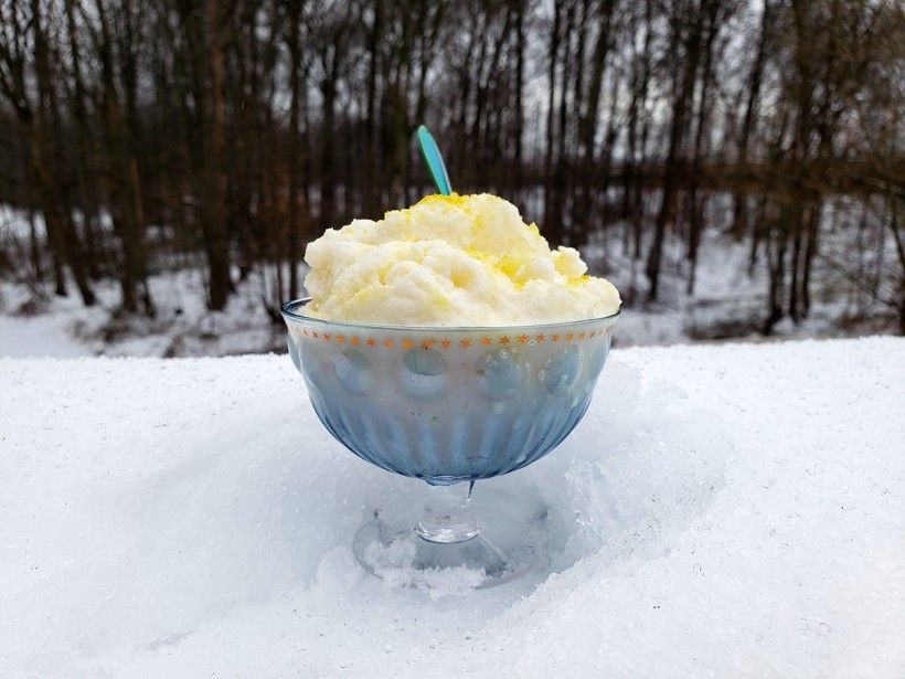 Snow ice cream