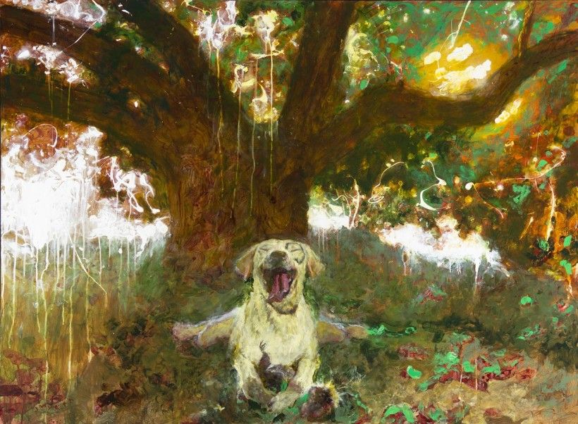 Jamie Wyeth, <em>Kleberg: Squirreling,</em> 2018 Jamie Wyeth, Kleberg: Squirreling, 2018