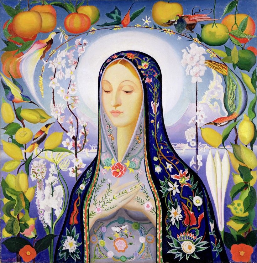 Joseph Stella, The Virgin, 1926, oil on canvas, 39 11/16 x 38 3/4 in. Brooklyn Museum, gift of Adolph Lewisohn, 28.207. Digital image © Brooklyn Museum