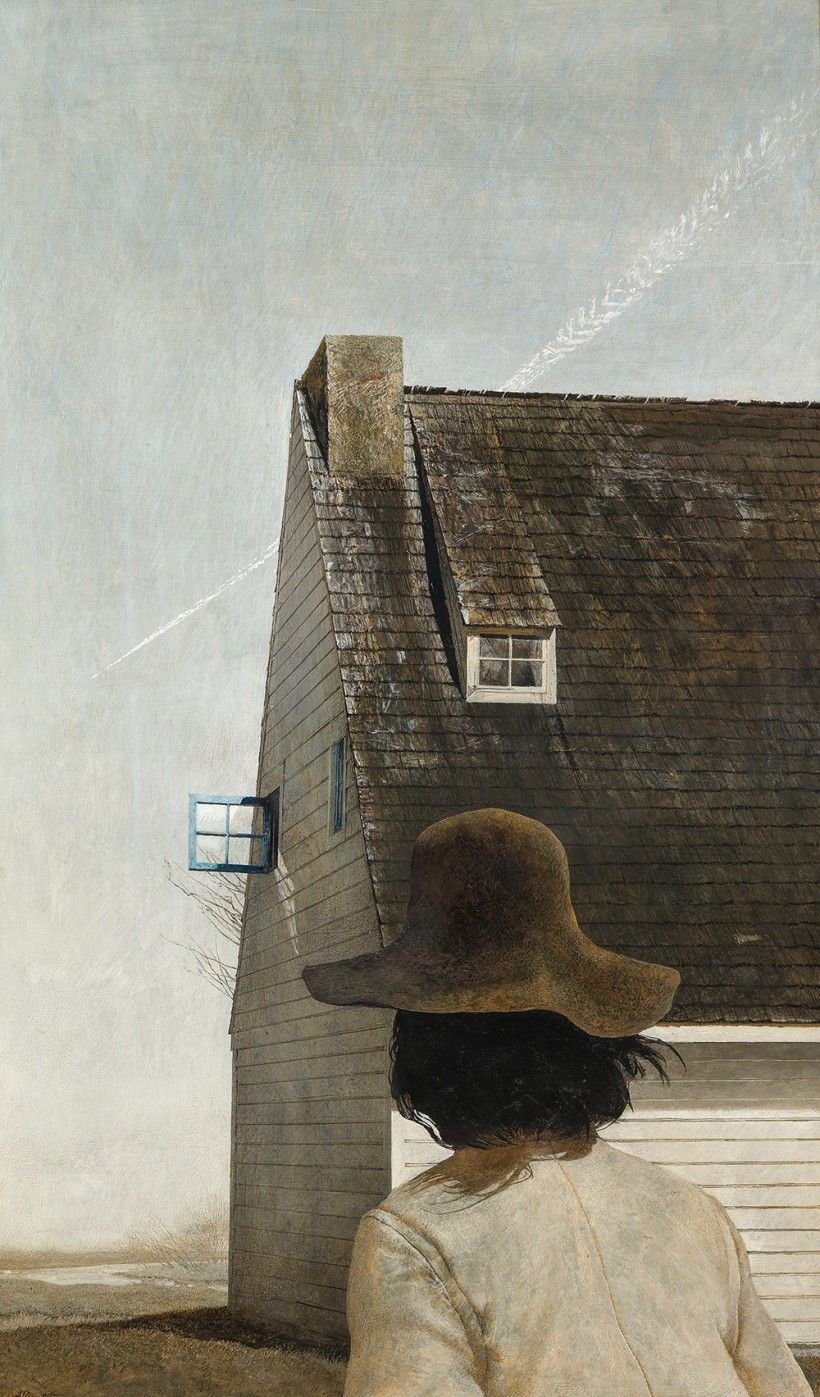 <p>Andrew Wyeth (1917-2009), <em>747</em>, 1980, tempera on panel. Collection of the Wyeth Foundation for American Art © Wyeth Foundation for American Art/Artists Rights Society (ARS), NY</p> Andrew Wyeth's painting "747"