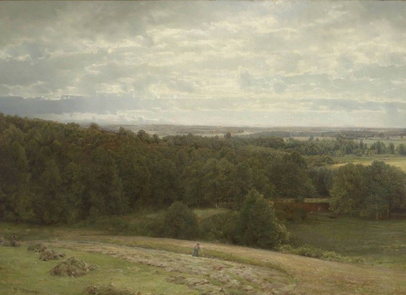 William Trost Richards (1833 - 1905), The Valley of the Brandywine, Chester County (September), ca. 1886-1887, oil on canvas. collections.brandywine.org