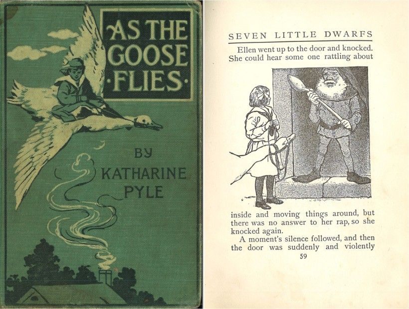 Cover and one of Katharine’s illustrations from her book As the Goose Flies. Collection of the Walter & Leonore Annenberg Research Center, Brandywine Museum of Art.