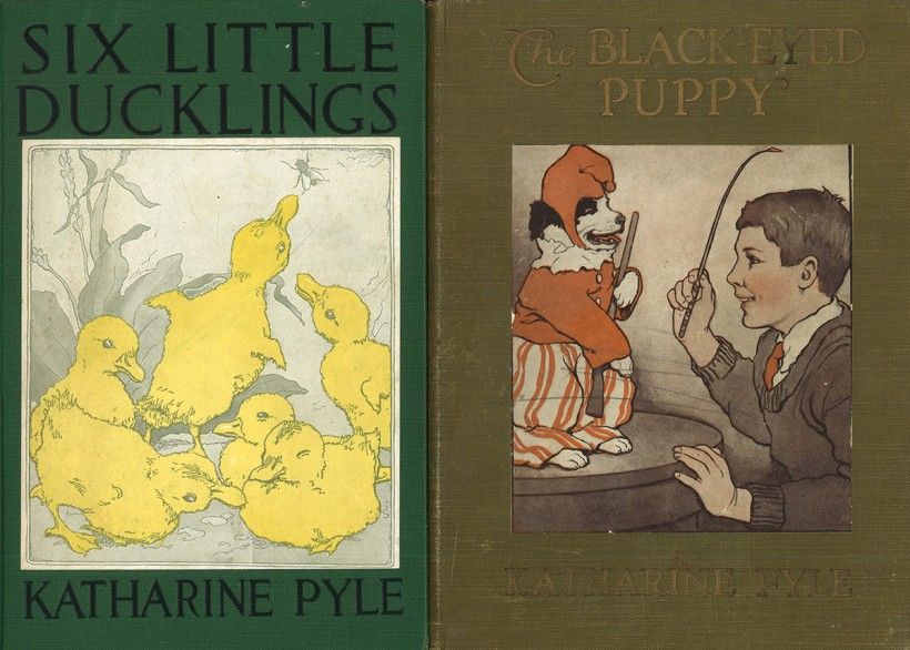 First editions of <em>Six Little Ducklings</em> and <em>The Black-Eyed Puppy</em>, both with Katharine’s illustrations on the cover. From the Diane B. Packer Illustrated Book Collection. First editions of Six Little Ducklings and The Black-Eyed Puppy, both with Katharine’s illustrations on the cover. From the Diane B. Packer Illustrated Book Collection.