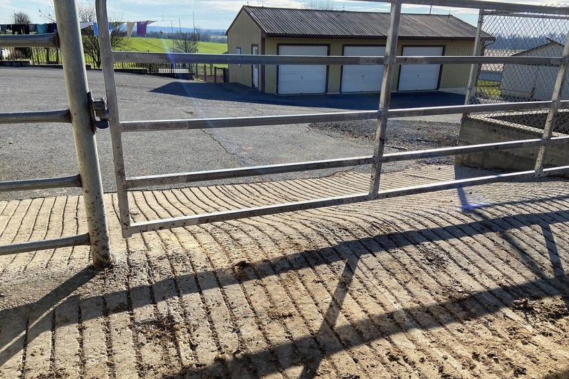 Photo credit: Lisa Timbers example of a roll curb on a farm