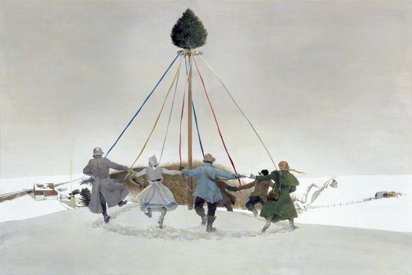 Andrew Wyeth (1917 – 2009), Snow Hill, 1989, egg tempera. Collection of the Wyeth Foundation for American Art. © 2025 Wyeth Foundation for American Art/Artists Rights Society (ARS), New York