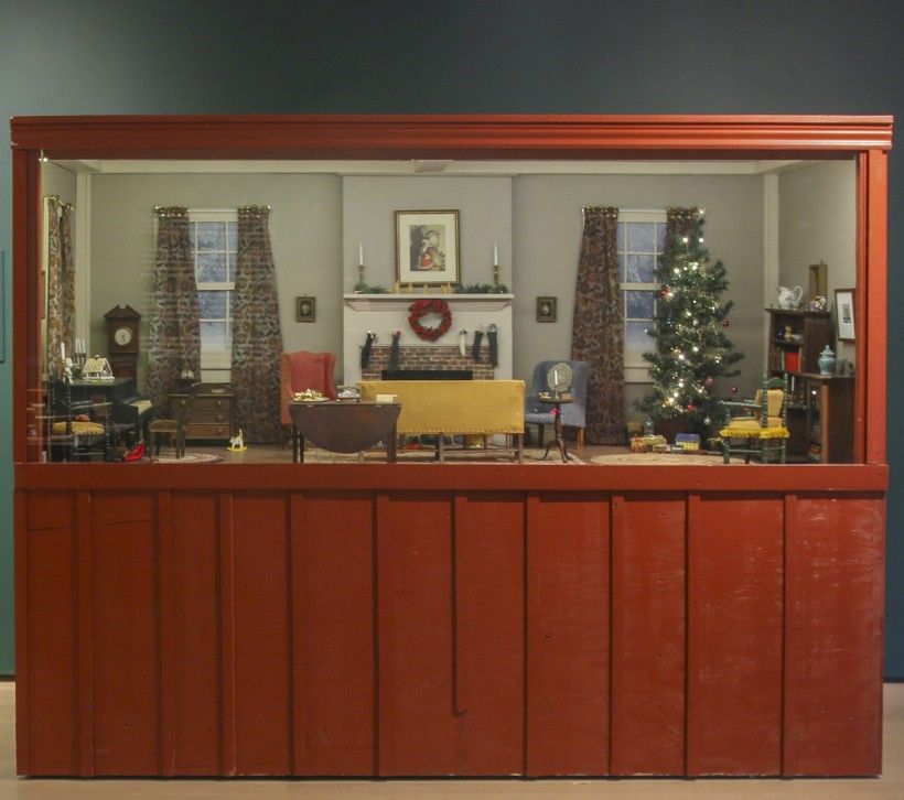 View of one of Ann Wyeth McCoy's dollhouse rooms