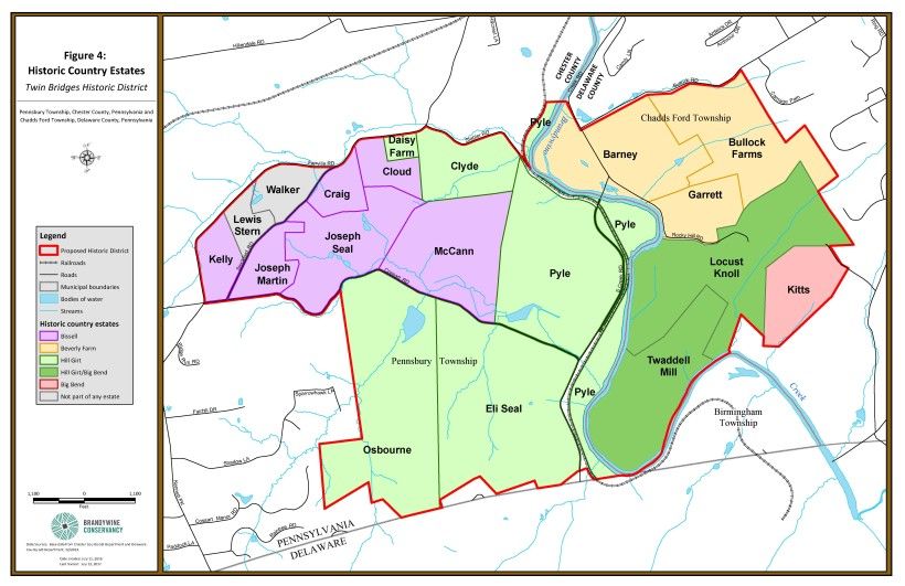 map of historical country estates