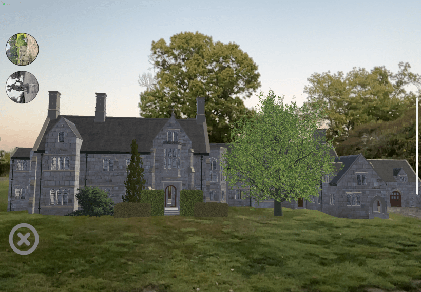 AR rendering of Penguin Court