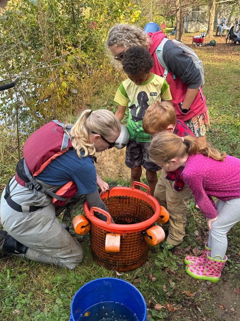 kids taking part in an environmental experiment