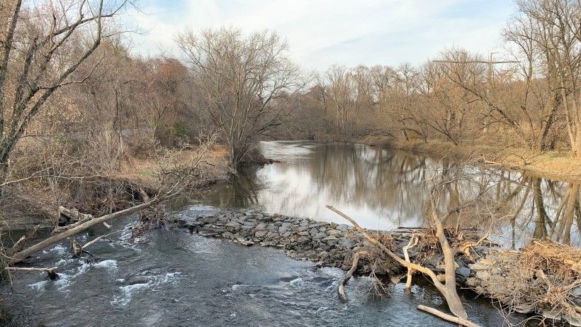 Hoffman's Mill dam, before removal