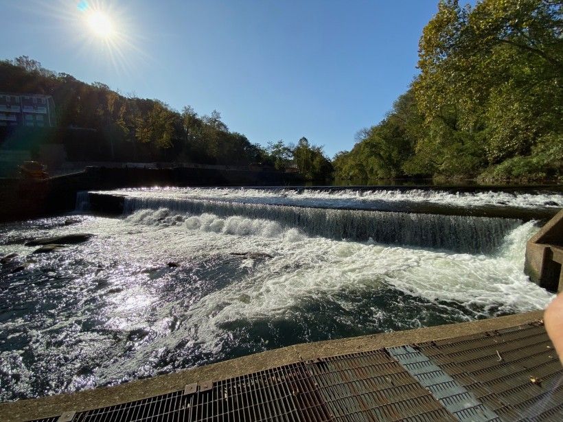 A dam along the Brandywine Creek