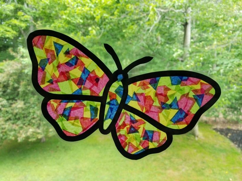 DIY Stained Glass Butterfly