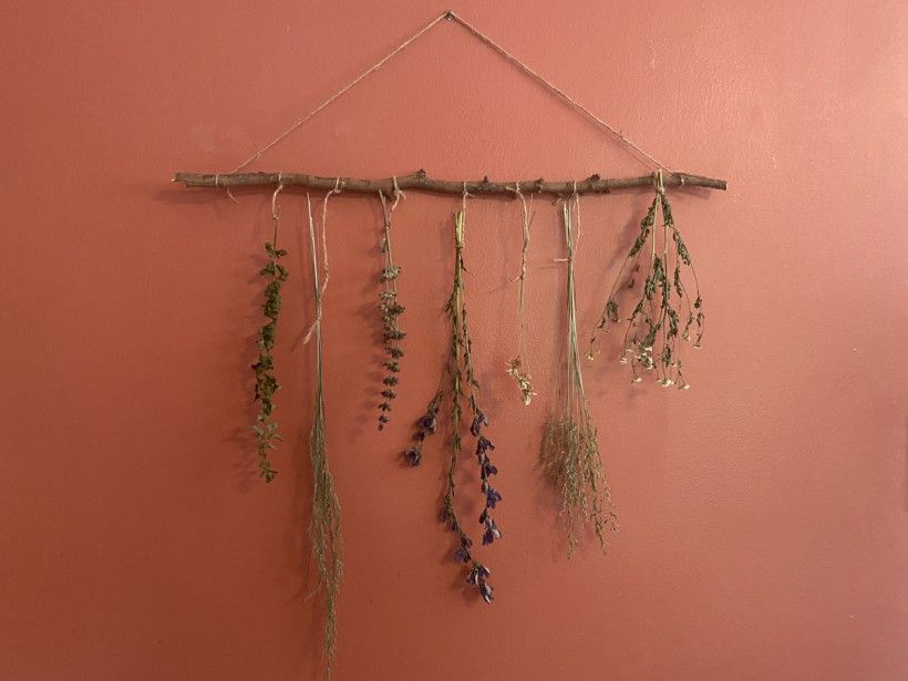 Dried flower art