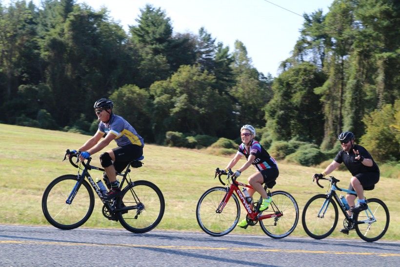 Cyclists during Bike the Brandywine 2019