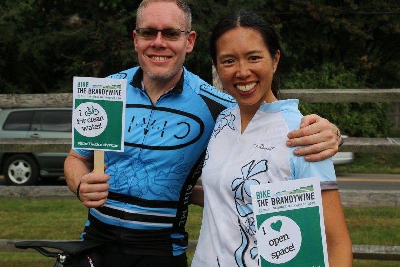 Cyclists during Bike the Brandywine 2019