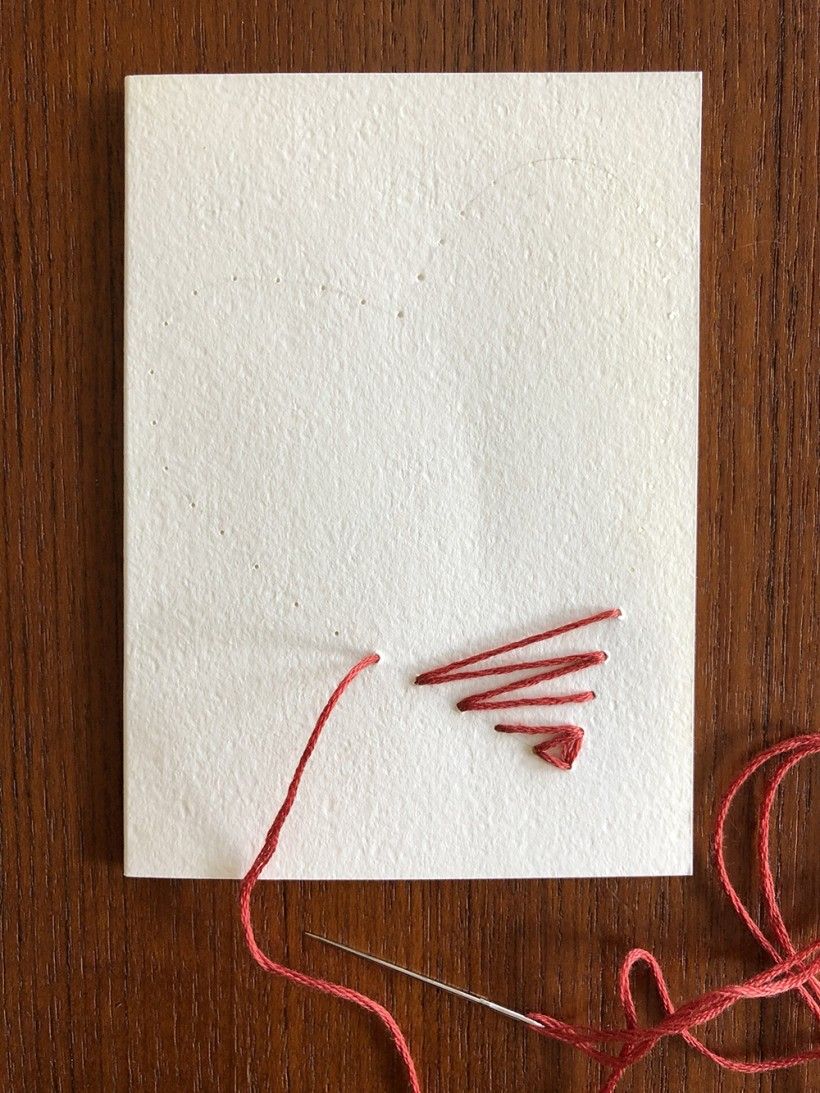 Hand-Stitched Valentine step 9