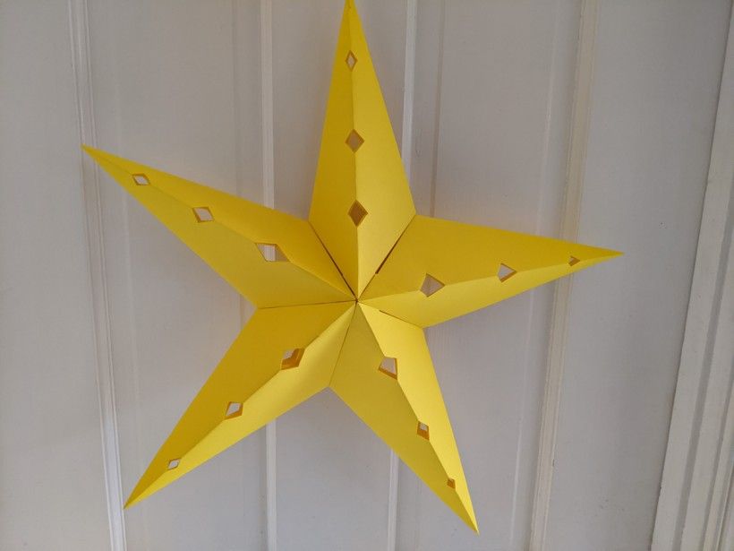 Folded paper stars