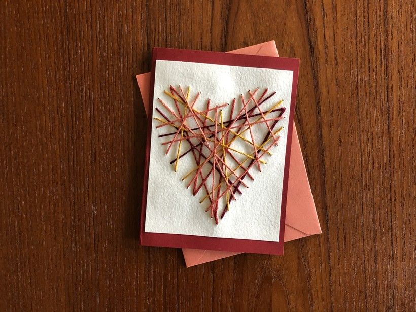 Hand-Stitched Valentine step 12