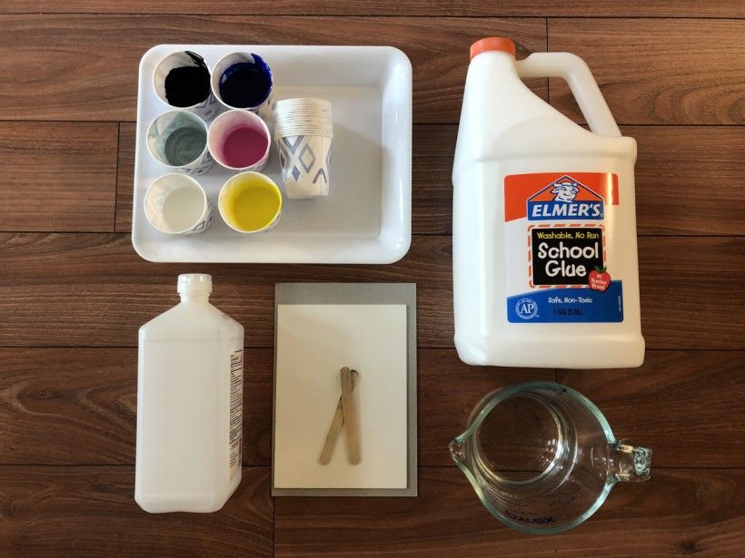 Paint pouring supplies
