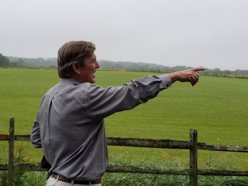 David Shields giving a tour of the Brandywine Battlefield