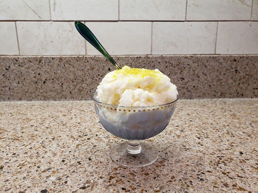 Snow ice cream step 3