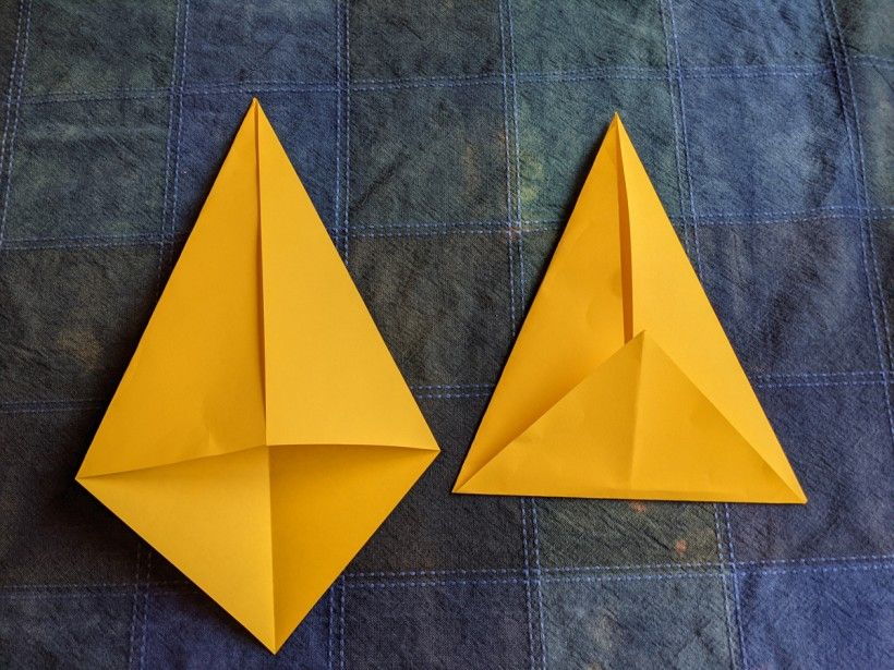 Folded paper stars