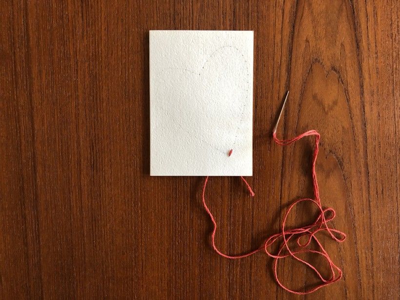 Hand-Stitched Valentine step 6