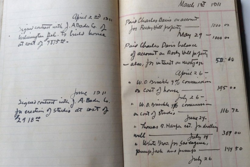 account book pages