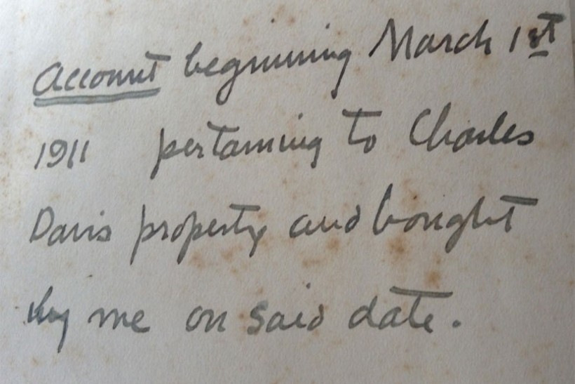account book page detail