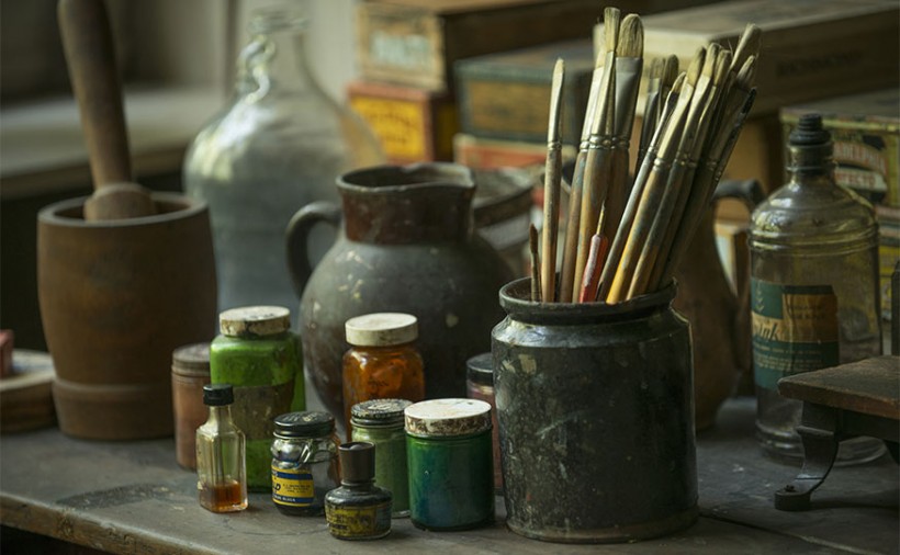 NC Wyeth paint brushes