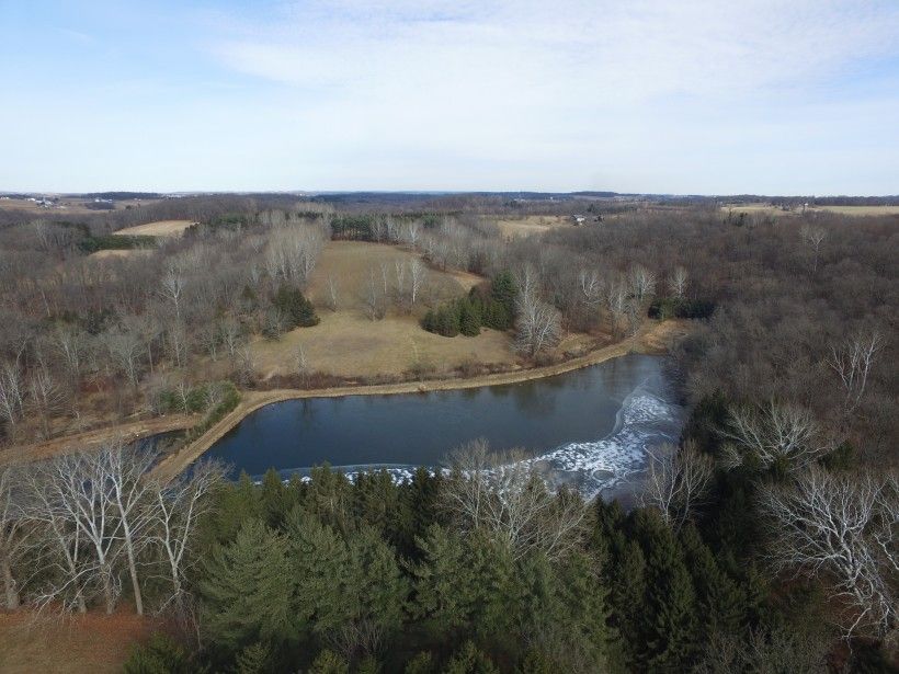 An aerial view of Glenroy Preserve