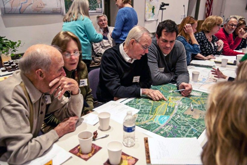 Photo by Rich Saltzman Planning meeting