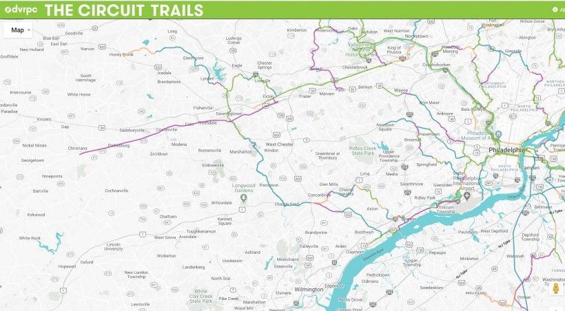 Map of Circuit Trails